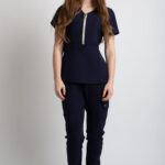 Serene 7 pockets gold embellished buttons